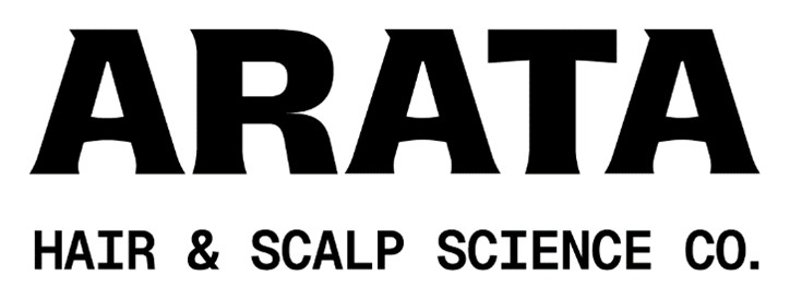 Label Mark Comprising Arata Hair & Scalp Science Co. Device mark 7347648 Trademark