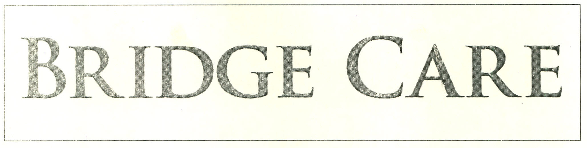 Bridge Care Device mark 2065437 Trademark