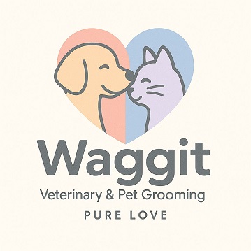 Waggit Veterinary & Pet Grooming, Pure Love Device mark 7356005 Trademark