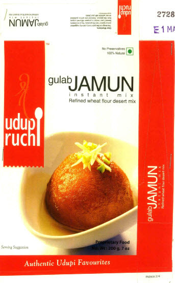 Udupi Ruchi Gulab Jamun Instant Mix Device mark 2728924 Trademark