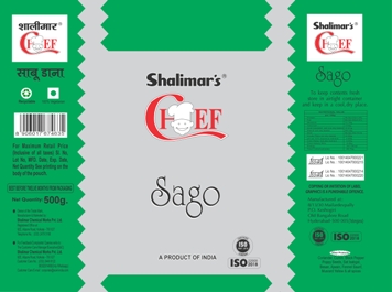 Shalimar’s Chef Sago Device mark 7365314 Trademark