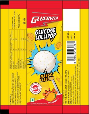 Glucovita Glucose Lollipop Mango Flavour Device mark 7366404 Trademark