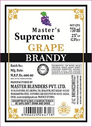 Master's Supreme Grape Brandy Device mark 7366486 Trademark