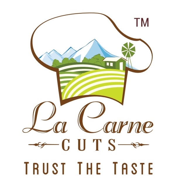 La Carne Cuts Trust The Taste Image Represented The Cap Of Chef With Name Of Brand Device mark 7372934 Trademark