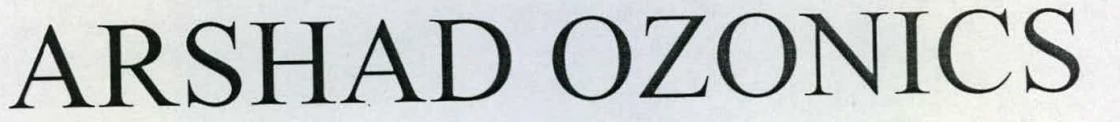 Arshad Ozonics Device mark 2091694 Trademark