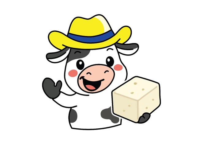 Mascot Of A Cow Holding A Cube Device mark 7388333 Trademark
