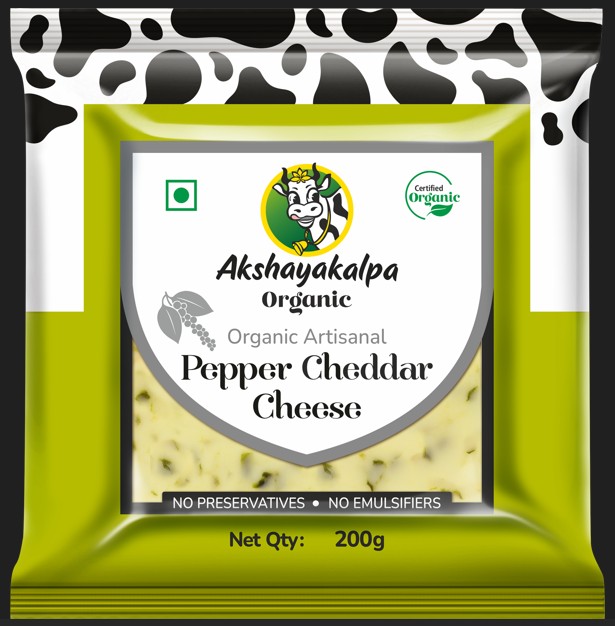 Akshayakalpa Organic Pepper Cheddar Cheese Device mark 7392712 Trademark