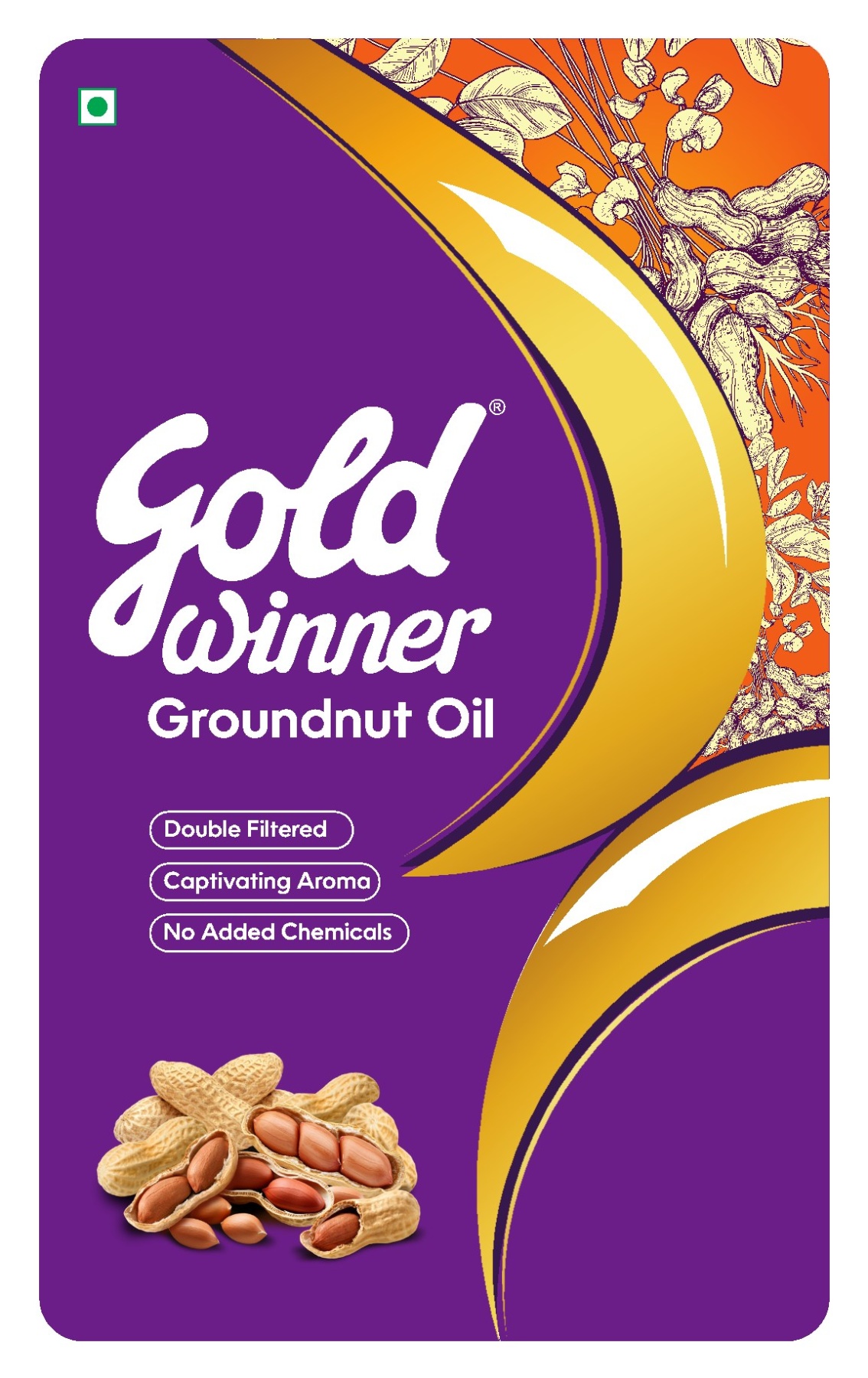 Gold Winner Groundnut Oil Device mark 7399965 Trademark