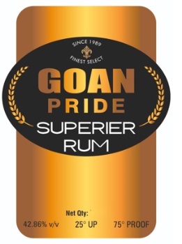 Goanpride Superier Rum Device mark 7401787 Trademark