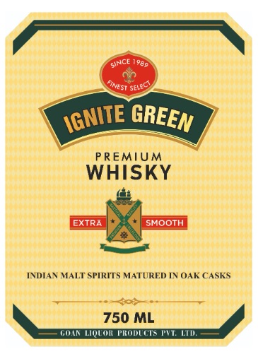 Ignite Green Premium Whisky Device mark 7417033 Trademark