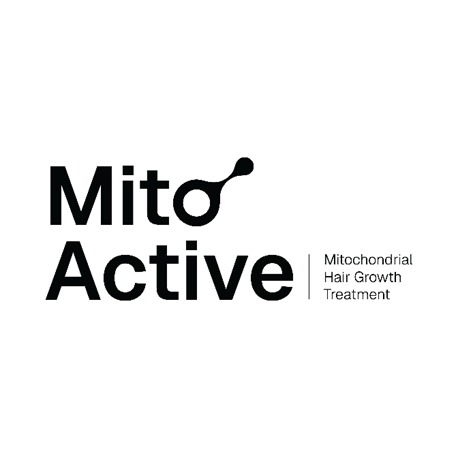 Label Mark Comprising Mitoactive | Mitochondrial Hair Growth Treatment In Stylized Font Device mark 7420253 Trademark