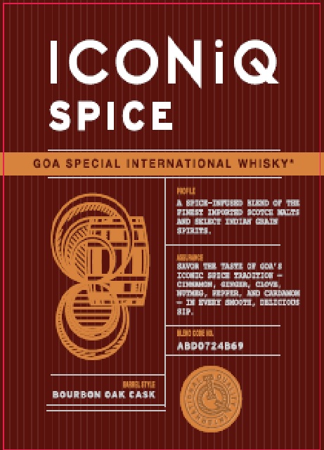 Iconiq Spice Goa Special International Whisky (device Mark) Device mark 7423563 Trademark