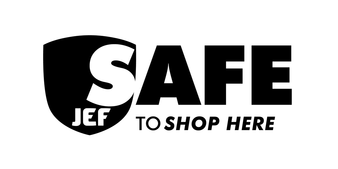 Jef Safe To Shop Here Device mark 7433166 Trademark