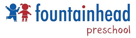 Two Child Figures Beside The Words “fountainhead Preschool” Device mark 7436690 Trademark