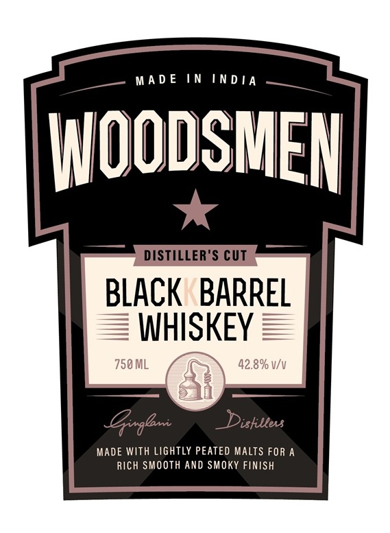 Woodsmen Blackk Barrel Whiskey Device mark 7466196 Trademark