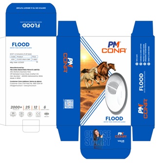 Pm Cona Flood Bell With Device Of Running Horses Device mark 7466901 Trademark