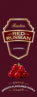 Radico Red Russian – Cranberry – Smooth Flavoured Vodka Device mark 7477137 Trademark