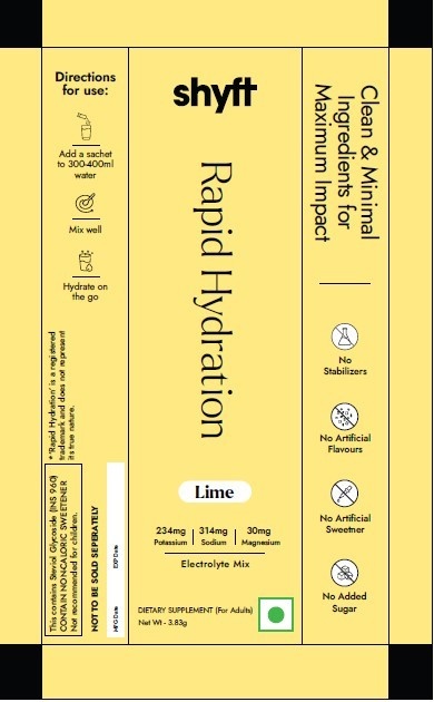 Shyft Rapid Hydration Yellow Label Device mark 7478109 Trademark