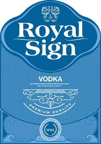 Royal Sign Vodka Device mark 7486436 Trademark