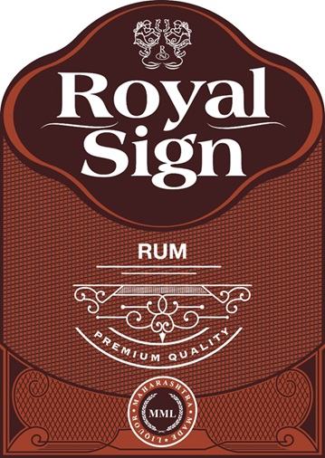 Royal Sign Rum Device mark 7486412 Trademark