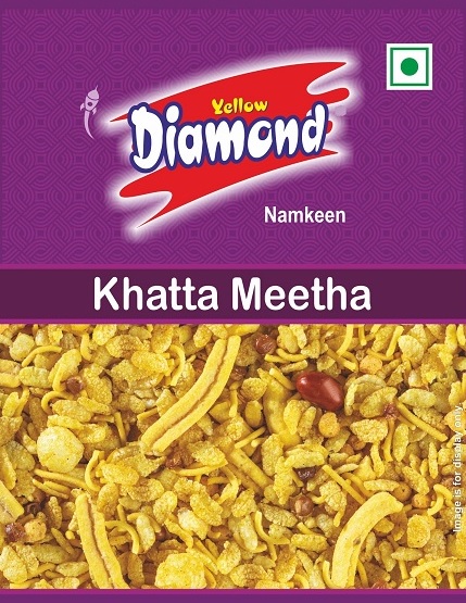 Yellow Diamond Khatta Meetha Device mark 7491956 Trademark