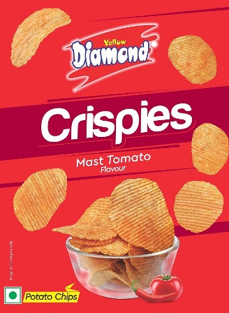 Yellow Diamond Crispies Mast Tomato Device mark 7490069 Trademark