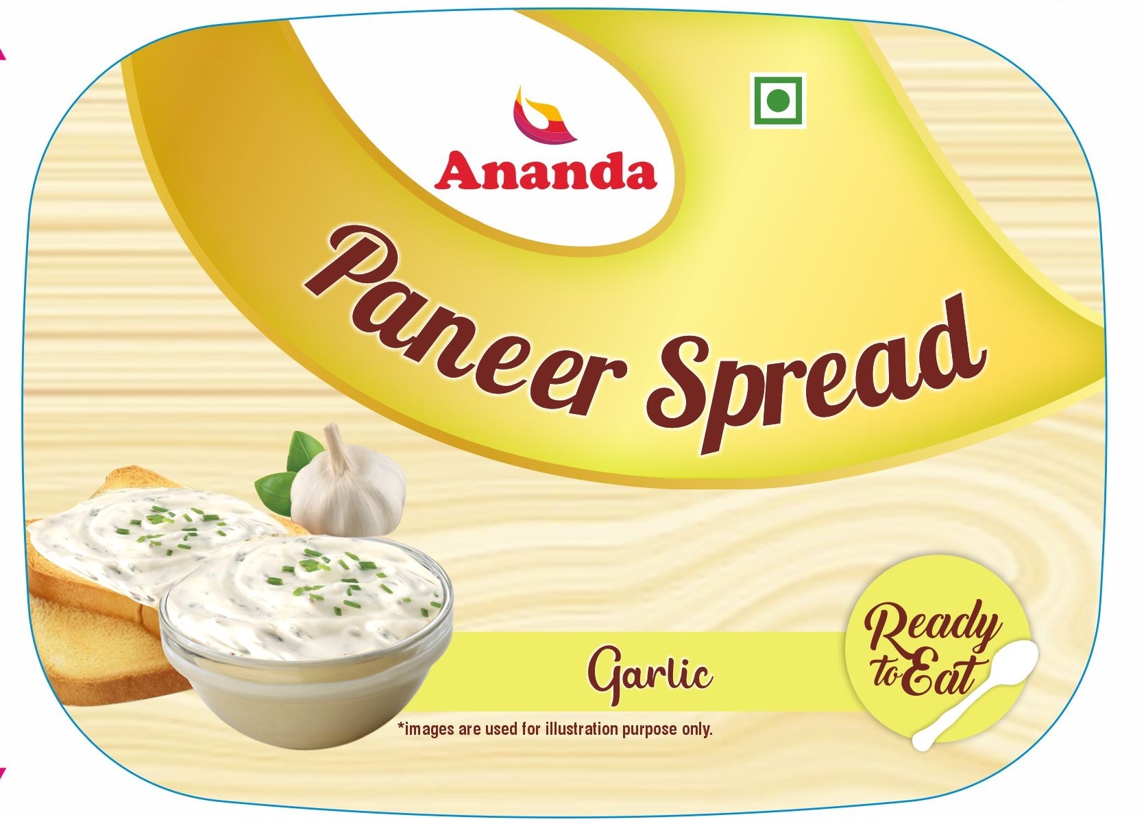 Ananda Garlic Paneer Spread Device mark 7494727 Trademark