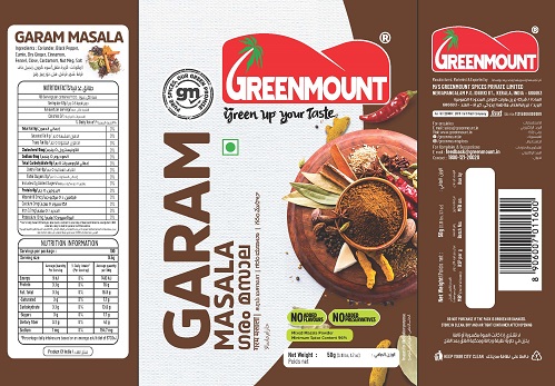 Greenmount Garam Masala Device mark 7497540 Trademark