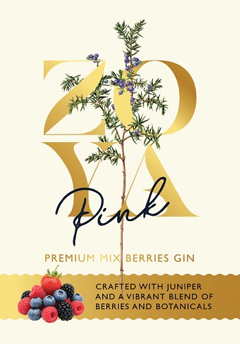 Zoya Pink Premium Mix Berries Gin Device mark 7500821 Trademark
