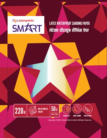 Ap Asian Paints Smart Latex Waterproof Sanding Paper Device mark 7501665 Trademark