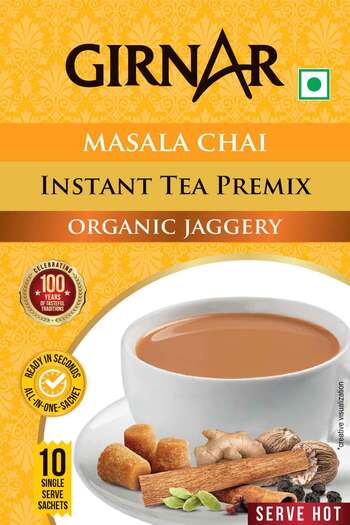 Girnar (masala Chai Organic Jaggery Label) Device mark 7506293 Trademark
