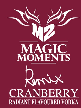 M2 Magic Moments Remix Cranberry Radiant Flavoured Vodka Device mark 7518291 Trademark