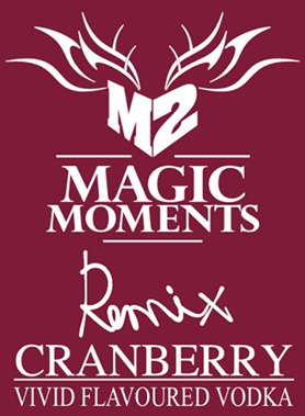 M2 Magic Moments Remix Cranberry Vivid Flavoured Vodka Device mark 7518292 Trademark