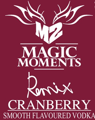 M2 Magic Moments Remix Cranberry Smooth Flavoured Vodka Device mark 7518290 Trademark
