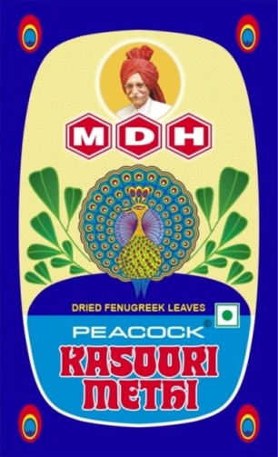 Mdh Peacock Kasoori Methi Device mark 7525956 Trademark