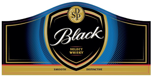 Dsp Black Select Whisky (label) Device mark 7527576 Trademark
