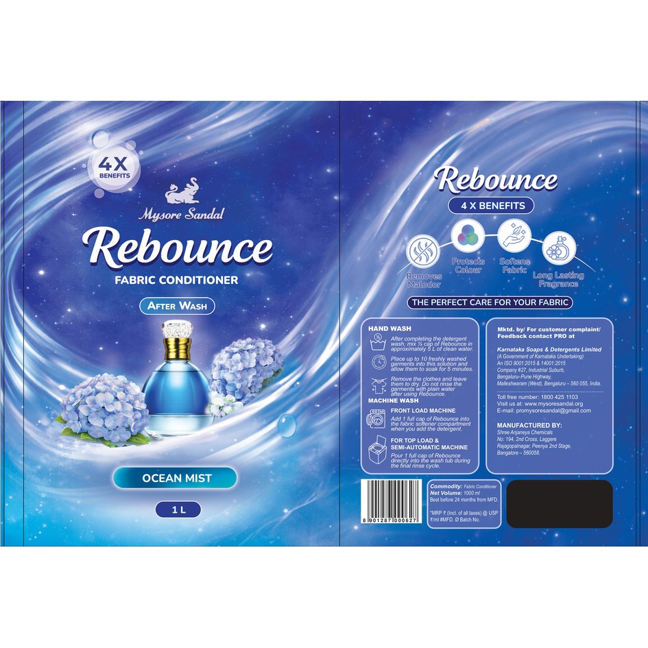 Mysore Sandal Rebounce Ocean Mist Device mark 7535064 Trademark