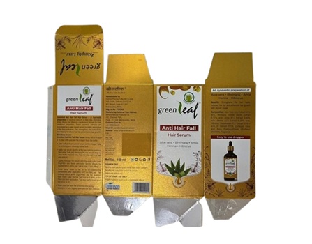 Greenleaf Anti Hair Fall Hair Serum Device mark 7538819 Trademark