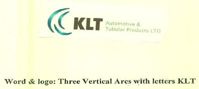 Klt Automotive & Tubular Products Ltd Three Vertical Arcs With Letters Klt Device mark 2870932 Trademark