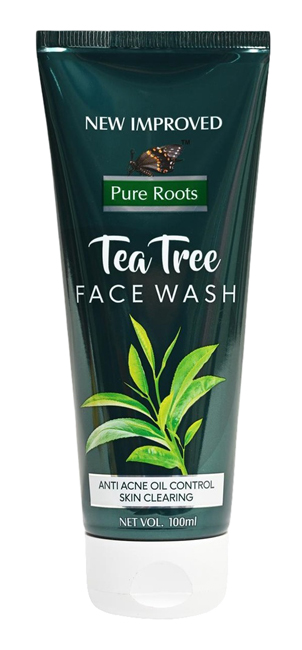 Pure Roots Tea Tree Facewash (packing Label) Device mark 7545094 Trademark