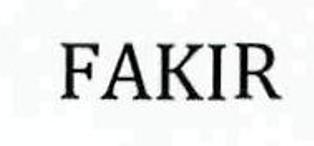 Fakir Device mark 2510920 Trademark