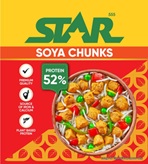 Star 555 Soya Chunks (label) Device mark 7574214 Trademark