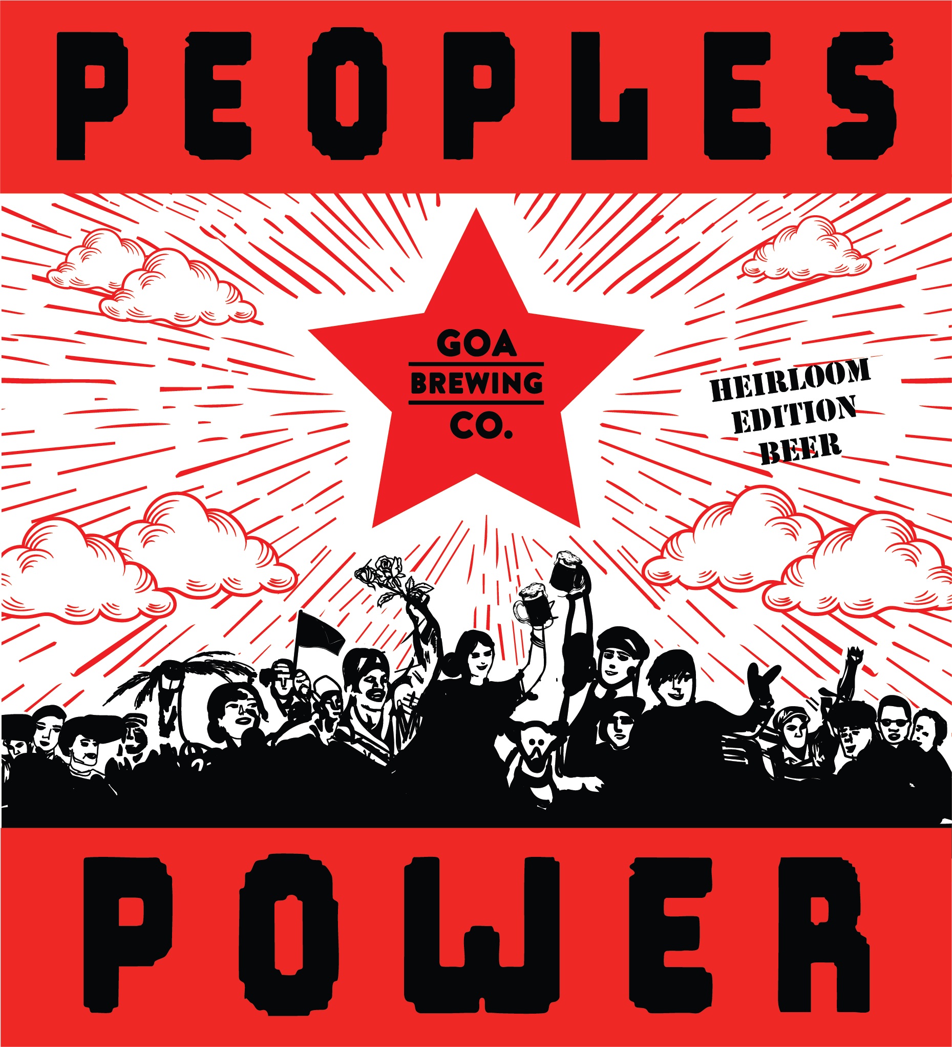 Peoples Power Label Device mark 7574844 Trademark