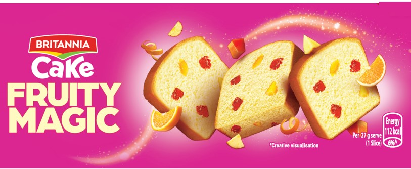 Britannia Cake Fruity Magic Device mark 7586177 Trademark