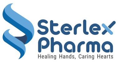 Sterlex Pharma (with Device Of Twisted Ribbon & Tagline Healing Hands, Caring Hearts) Device mark 7589642 Trademark