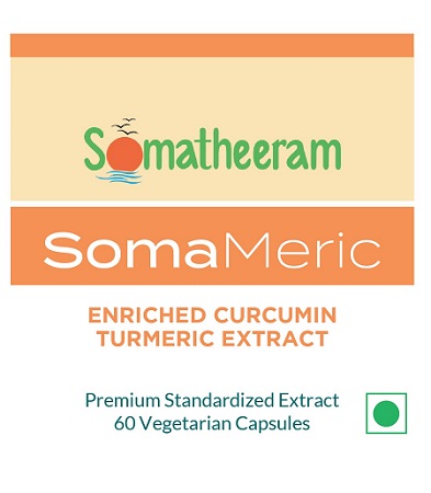 Somatheeram Soma Meric-enriched Curcumin Turmeric Extract (label) Device mark 7593559 Trademark