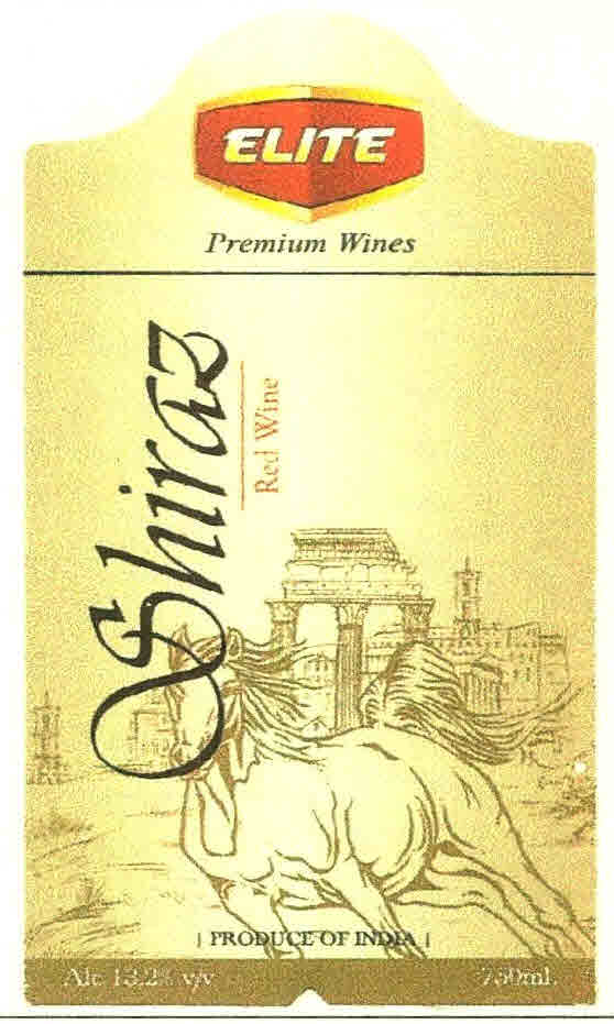 Elite Premium Wines Shiraz Red Wine Device mark 2634048 Trademark