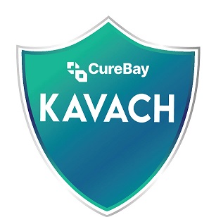 Curebay Kavach Logo Device mark 7603484 Trademark