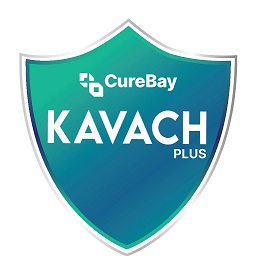 Curebay Kavach Plus Logo Device mark 7603485 Trademark