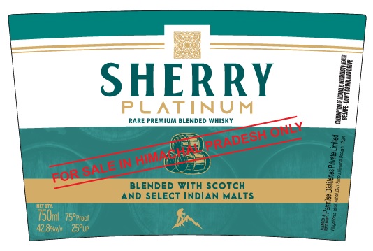 Sherry Platinum Rare Premium Blended Whisky Device mark 7610797 Trademark